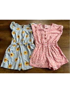Old Navy girls bundle of two shorts jumpsuits S